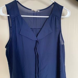 Elm Brand navy blue blouse